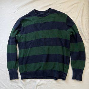 John Galt Green & Navy Brianna Striped Sweater